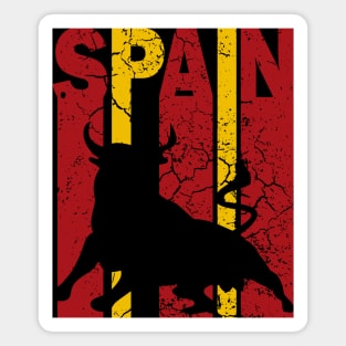 Spanish Bull - Retro Flag Magnet